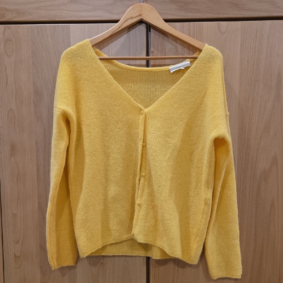 Sezane Sweaters - Sezane Gaspard Alpaca Blend Yellow Women's Sweater, EUC, French Chic, M